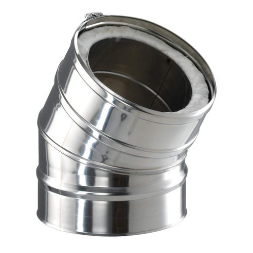 Zitec Ofenrohr Bogen, 150 mm, 30°