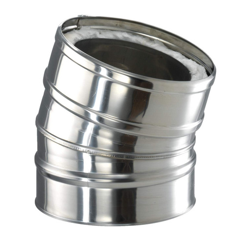 Zitec Ofenrohr Bogen, 150 mm, 15°