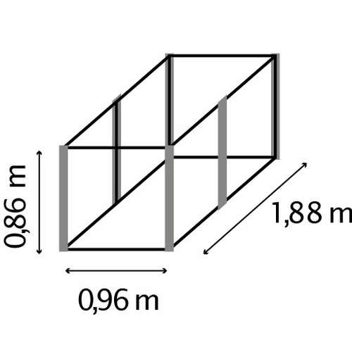 VITAVIA Hochbeet »Meta 858«, BxHxL: 96... VITAVIA Hochbeet »Meta 858«, BxHxL: 96...
