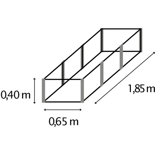 VITAVIA Hochbeet »Meta In+Out 401 S«, ...