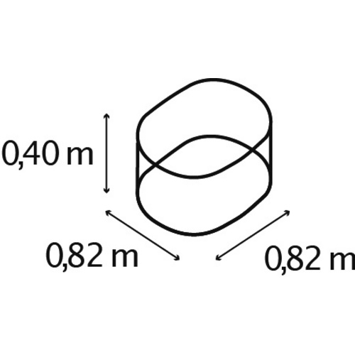VITAVIA Hochbeet »Terra Rund 401«, BxH...