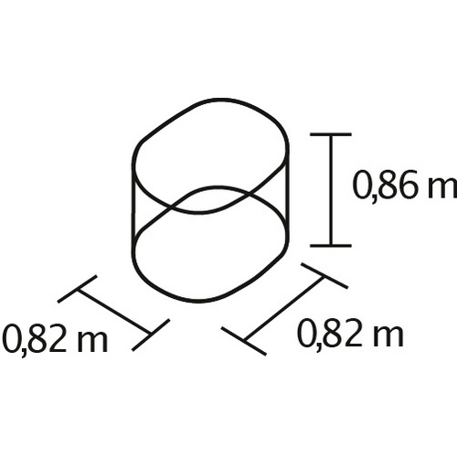 VITAVIA Hochbeet »Terra Rund 858«, BxH...