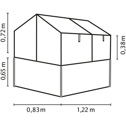 VITAVIA Hochfrühbeet »Paris«, BxLxH: ...