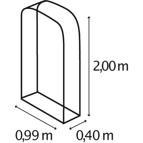 VITAVIA Holzlager »Lignum 401«, Zincalume®, BxHxT: 41 x 21,5 x 66 cm - silberfarben (Rabatt: 18 %)