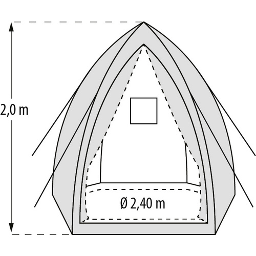 PERGART Pflanzzelt »Hawaii«, 5,76 m²,...