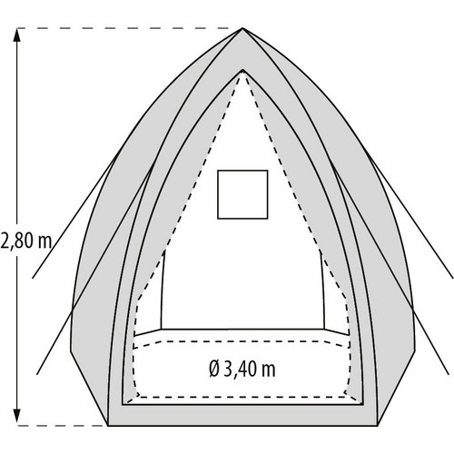 PERGART Pflanzzelt »Hawaii«, 11,56 m²...