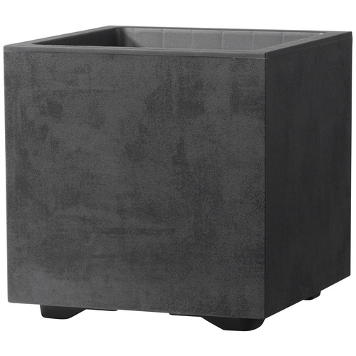 Deroma Pflanzkübel Cubo Millennium 25 cm x 25 cm x 25 cm Anthrazit