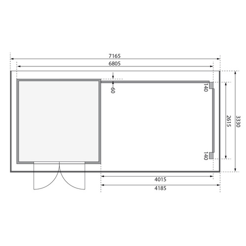 KARIBU Gartenhaus »Trittau 3« (RABATT 10%) | Restposten 10% Rabatt KARIBU Gartenhaus »Trittau 3« (RABATT 10%) | Restposten 10% Rabatt