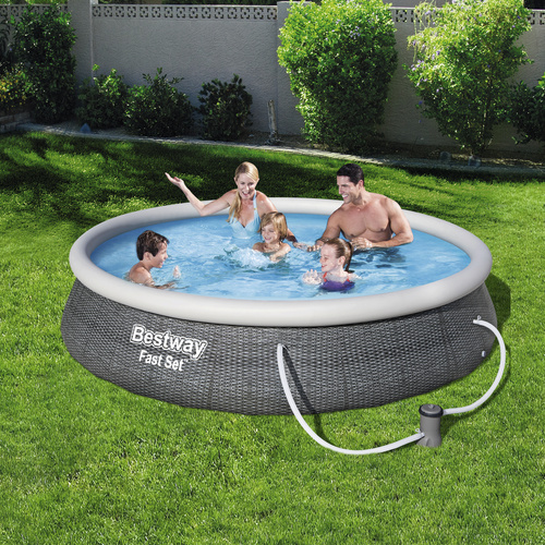 BESTWAY Rundpool »Fast Set™«, rattan...