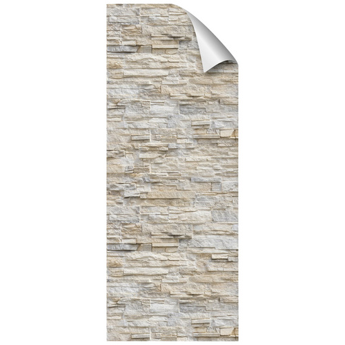 mySPOTTI Duschrückwand-Panel, fresh, Steinoptik, 255×100 cm – beige