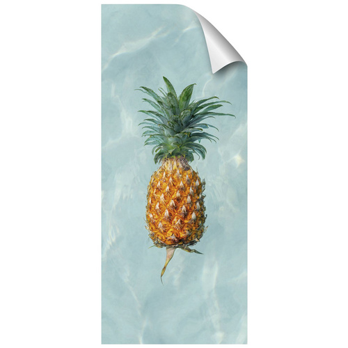 mySPOTTI Duschrückwand-Panel, fresh, Ananas, 210×90 cm – blau