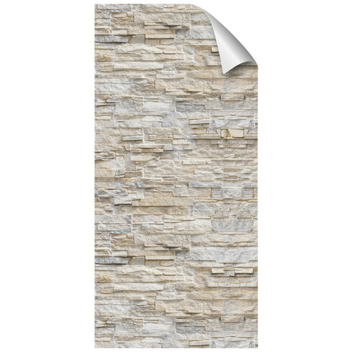 mySPOTTI Duschrückwand-Panel, fresh, Steinoptik, 210×100 cm – beige