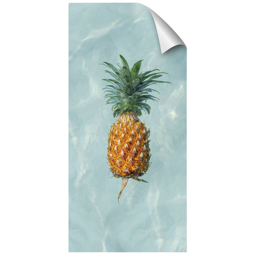 mySPOTTI Duschrückwand-Panel, fresh, Ananas, 210×100 cm – blau