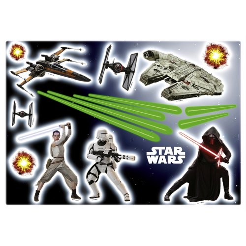 KOMAR Dekosticker »STAR WARS EP7«, BxH: 50 x 70 cm – bunt