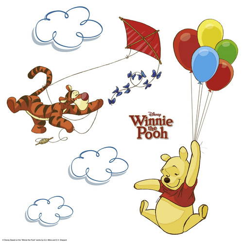 KOMAR Windowsticker »WindowWinnie Pooh«, BxH: 31 x 31 cm - bunt