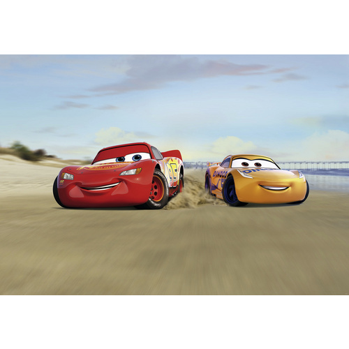 KOMAR Papiertapete »Cars Beach Race«, Breite: 368 cm, inkl. Kleister - bunt