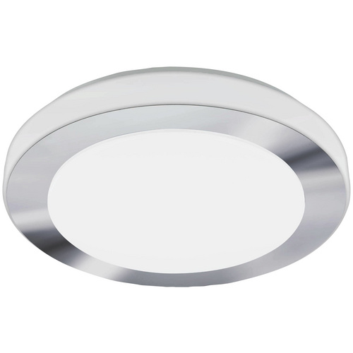 LED Deckenleuchte inkl. Leuchtmittel, warmweiß, IP44, weiß, chrom, 385mm