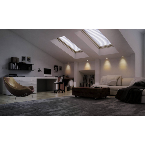 Thumbnail - EGLO connect LED-Einbauleuchte »FUEVA-C«, dimmbar, inkl. Leuchtmittel in RGBW - silberfarben