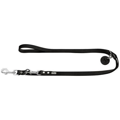 HUNTER Hundeleine, verstellbar, 1,6/200 cm , Leder, Schwarz