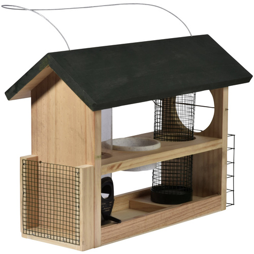 Thumbnail - DOBAR Multifunktions-Vogelfutterhaus 7-in-1 - gruen