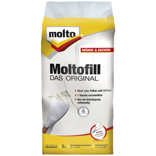 Füll- und Spachtelmasse Moltofill weiß 5 kg