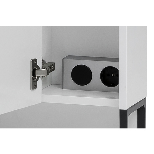 Thumbnail - SCHILDMEYER Spiegelschrank »Limone«, BxHxT: 70 x 68 x 16 cm, 3-türig, weiß - weiss