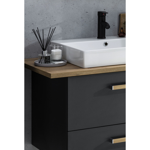 Thumbnail - SCHILDMEYER Waschtisch »Duo«, BxH: 82,2 x 61,5 cm, Sanitärkeramik, 1 Becken - schwarz