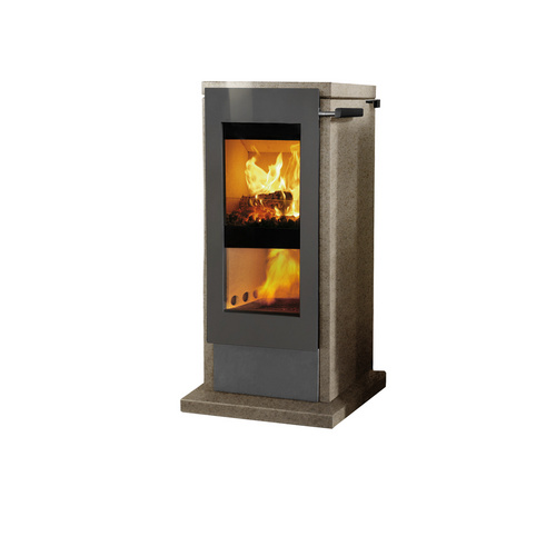 XEOOS® Kaminofen »x5 PATAGONIA«, Naturstein, 7 kW – grau