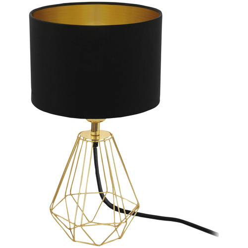 Eglo Leuchten Tischleuchte Carlton 2 messing, schwarz, gold