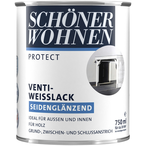 SCHÖNER WOHNEN FARBE Fensterlack, weiß , seidenglänzend – weiss