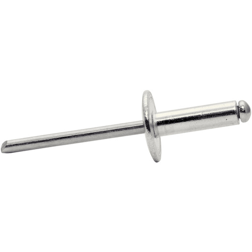 RAPID Blindniete, Ø 4,8 x 16 mm, Aluminium, 40 Stk., inkl. passender Bohrer - silberfarben