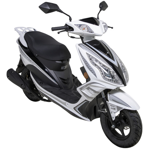 GT UNION Motorroller »GT3«, 50 cm³, 45 km/h, Euro 5 – weiss