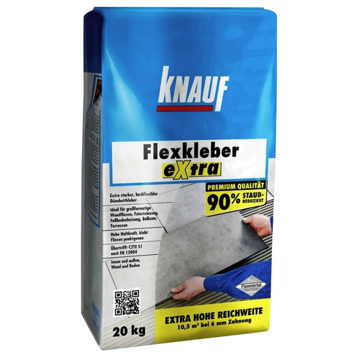 KNAUF Flexkleber, Extra, 20 kg, Grau