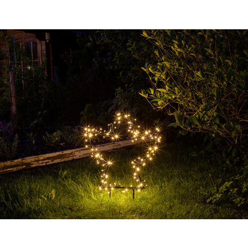 CASAYA LED-Gartenstecker »Garden d’light«, engelsförmig, Höhe: 76 cm, netz – weiss