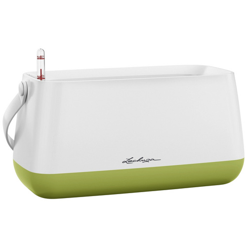 Lechuza Pflanzgefäß Yula Pflanztasche 38 cm x 17 cm x 33 cm Weiß-Grün