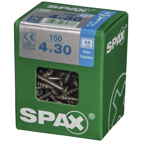 Thumbnail - SPAX Edelstahlschraube, T-STAR plus, 150 Stk., 4 x 30 mm - silberfarben