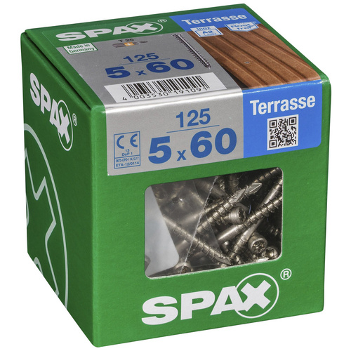Thumbnail - SPAX Terrassenschraube, T-STAR plus, 125 Stk., 5 x 60 mm - silberfarben
