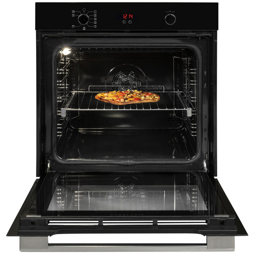 Exquisit Einbau-Backofen »EBEP 707-18 H«, 73 l, Metall/Glas, silbergrau - silberfarben