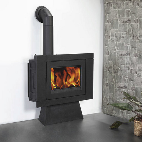 GLOBEFIRE Kaminofen »Neptune Elegance«, Gusseisen, 10 kW - schwarz (Rabatt: 17 %)