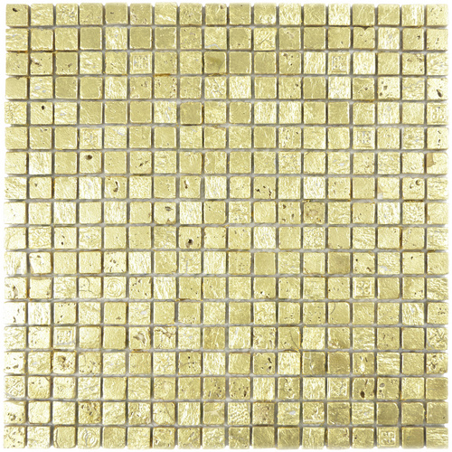 HuH Mosaik Mosaikfliese »Style«, BxL: 30 x 30 cm, Wandbelag – goldfarben