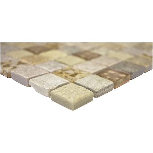 HuH Mosaik Mosaikfliese »Mystic«, BxL: 30 x 30 cm, Wandbelag - beige