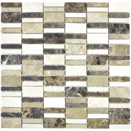 HuH Mosaik Mosaikfliese »R2-C3«, BxL: 30 x 30 cm, Wandbelag/Bodenbelag – beige