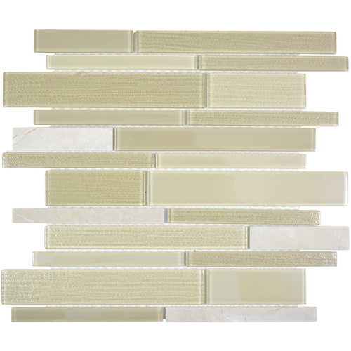 HuH Mosaik Mosaikfliese »Night«, BxL: 30 x 28,6 cm, Wandbelag – beige