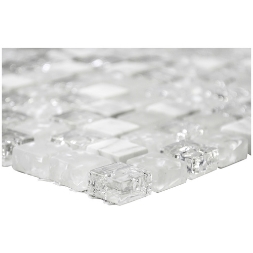 HuH Mosaik Mosaikfliese »Ice Cube«, BxL: 30,5 x 30,5 cm, Wandbelag - weiss