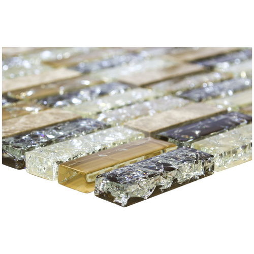 HuH Mosaik Mosaikfliese »Ice Cube«, BxL: 31 x 32,2 cm, Wandbelag - beige