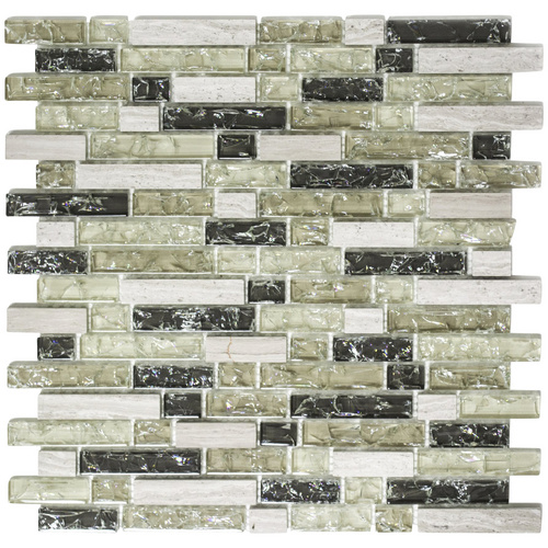 HuH Mosaik Mosaikfliese »Ice Cube«, BxL: 30,5 x 29,8 cm, Wandbelag – grau