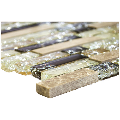 HuH Mosaik Mosaikfliese »Ice Cube«, BxL: 30,5 x 29,8 cm, Wandbelag - beige