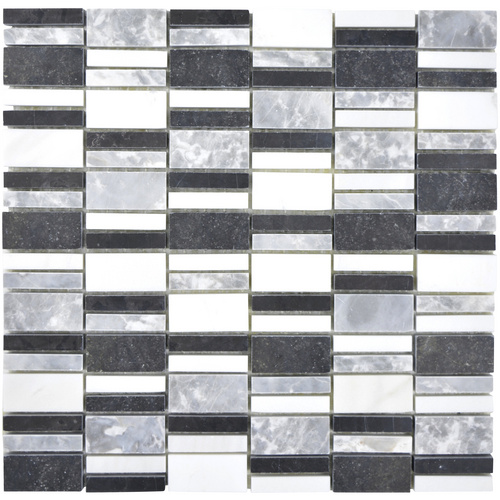 HuH Mosaik Mosaikfliese »R2-C3«, BxL: 30 x 30 cm, Wandbelag/Bodenbelag – weiss