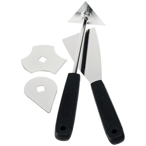 Rapid Farbschaber Set: 3  Klingen & Spachtel f. Heißluftgebläse Heißluftpistole - Image 3