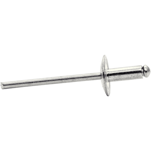 RAPID Blindniete, Ø 4 x 10 mm, Aluminium, 50 Stk., inkl. passender Bohrer - silberfarben